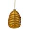 3.5" Gold Holiday Collections Glass Beehive Christmas Ornament